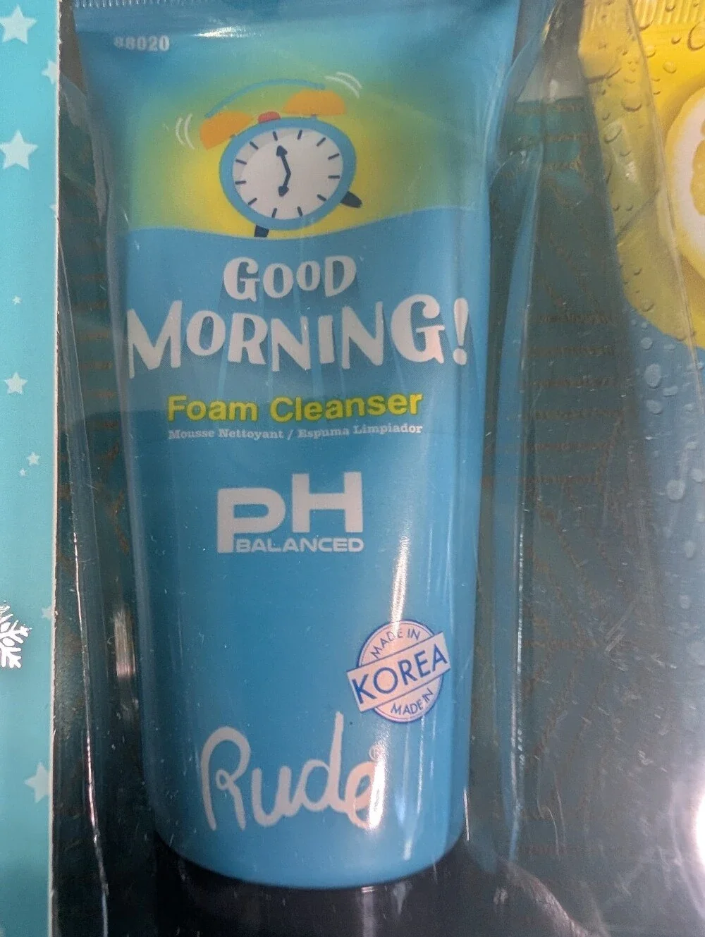 Rude Cosmetics Korean Skincare Duo - Foam Cleanser & Exfoliating Peeling Gel Set